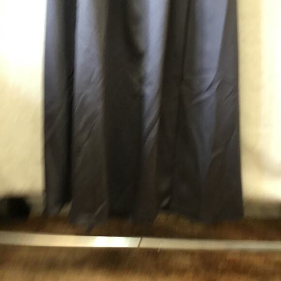 David's Bridal Black Strapless Lace Satin Gown - Picture 8 of 16